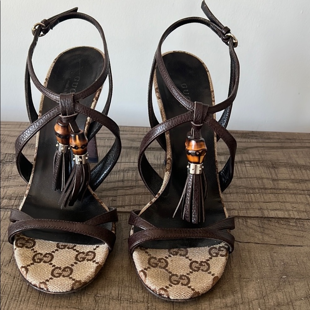 Gucci horsebit heeled sandals
